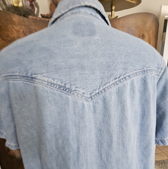 Levi's Light Blue Denim Shirt Dress - Picture 4 of 10